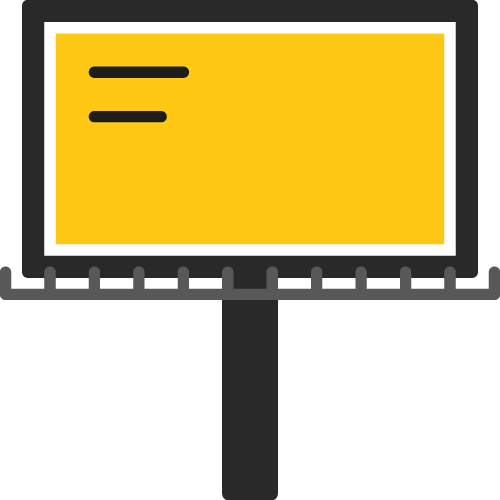 Icono de valla publicitaria