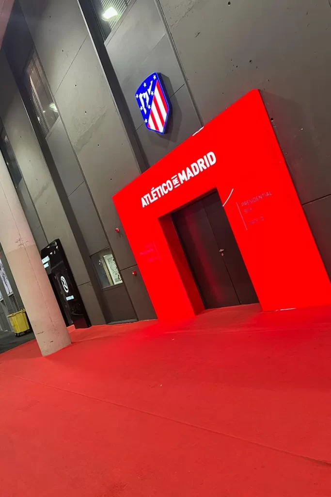 Entrada del atlético Madrid